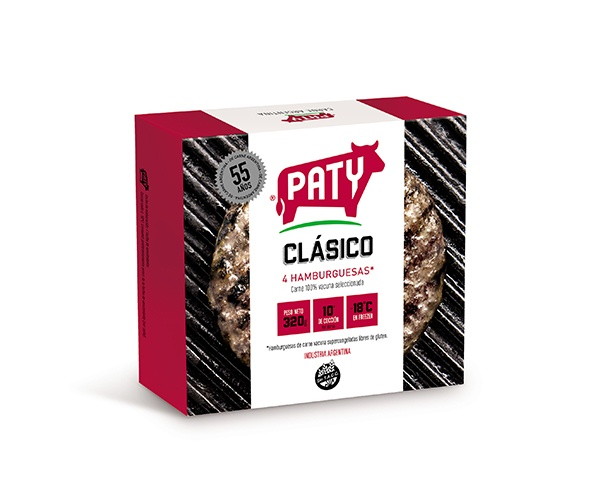 12 Paty Clasico 80 Grs + Pan