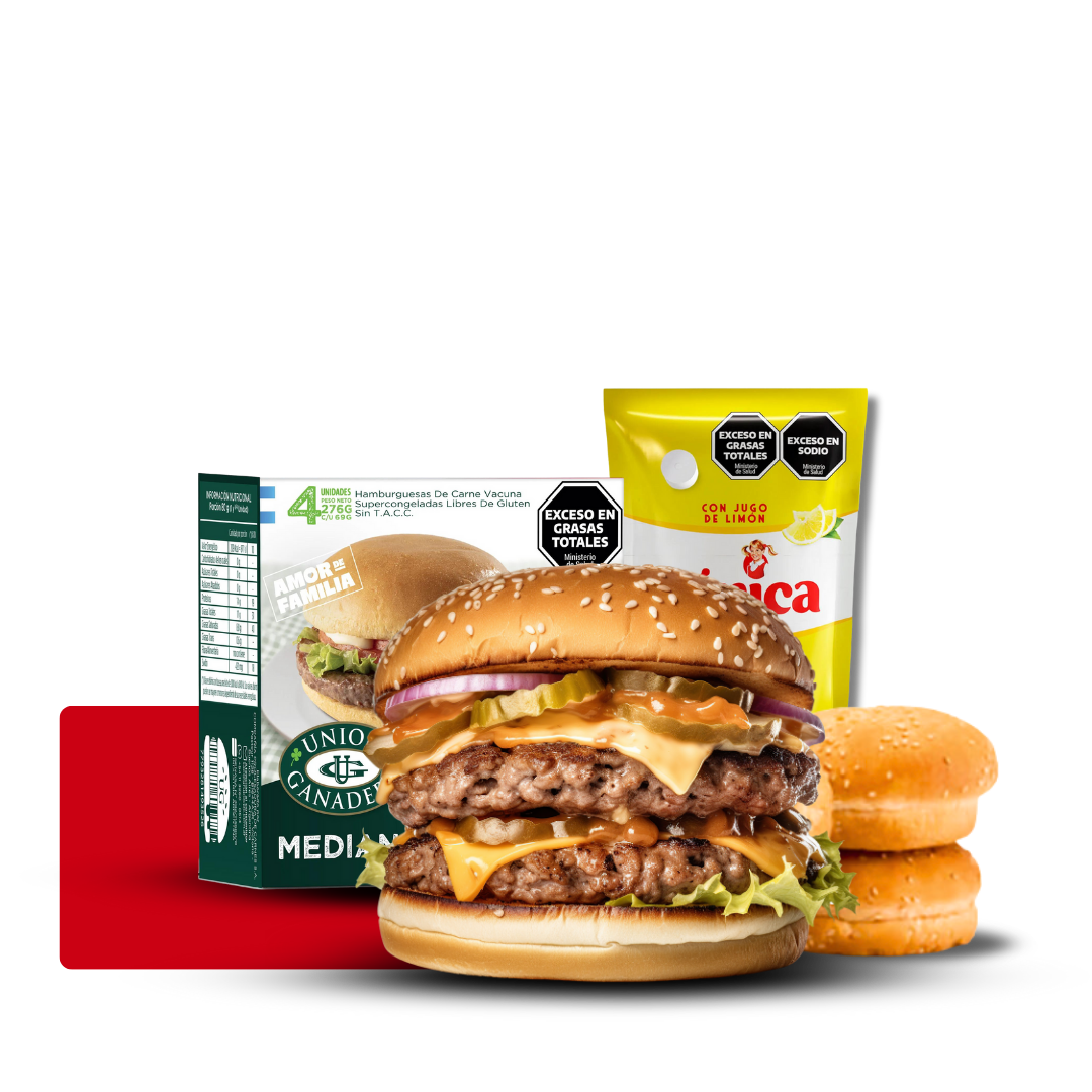 24 Hamburguesas 80 Grs U.G + Pan Fargo