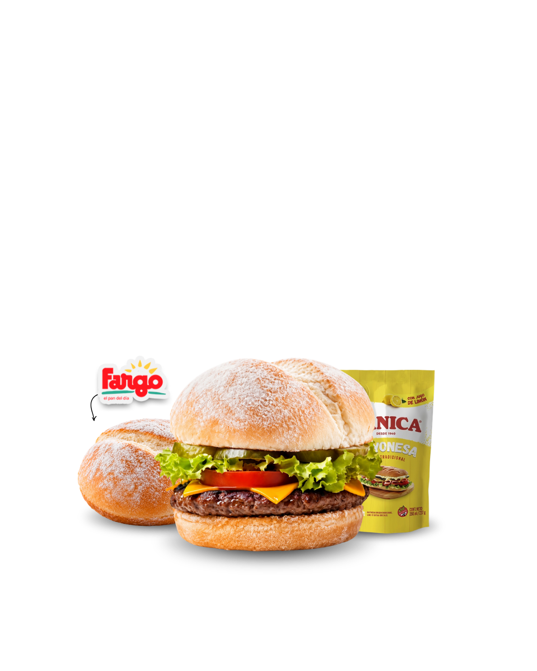 20 Maxi Hamburguesas Swift 110 Grs + Pan Fargo Artesano