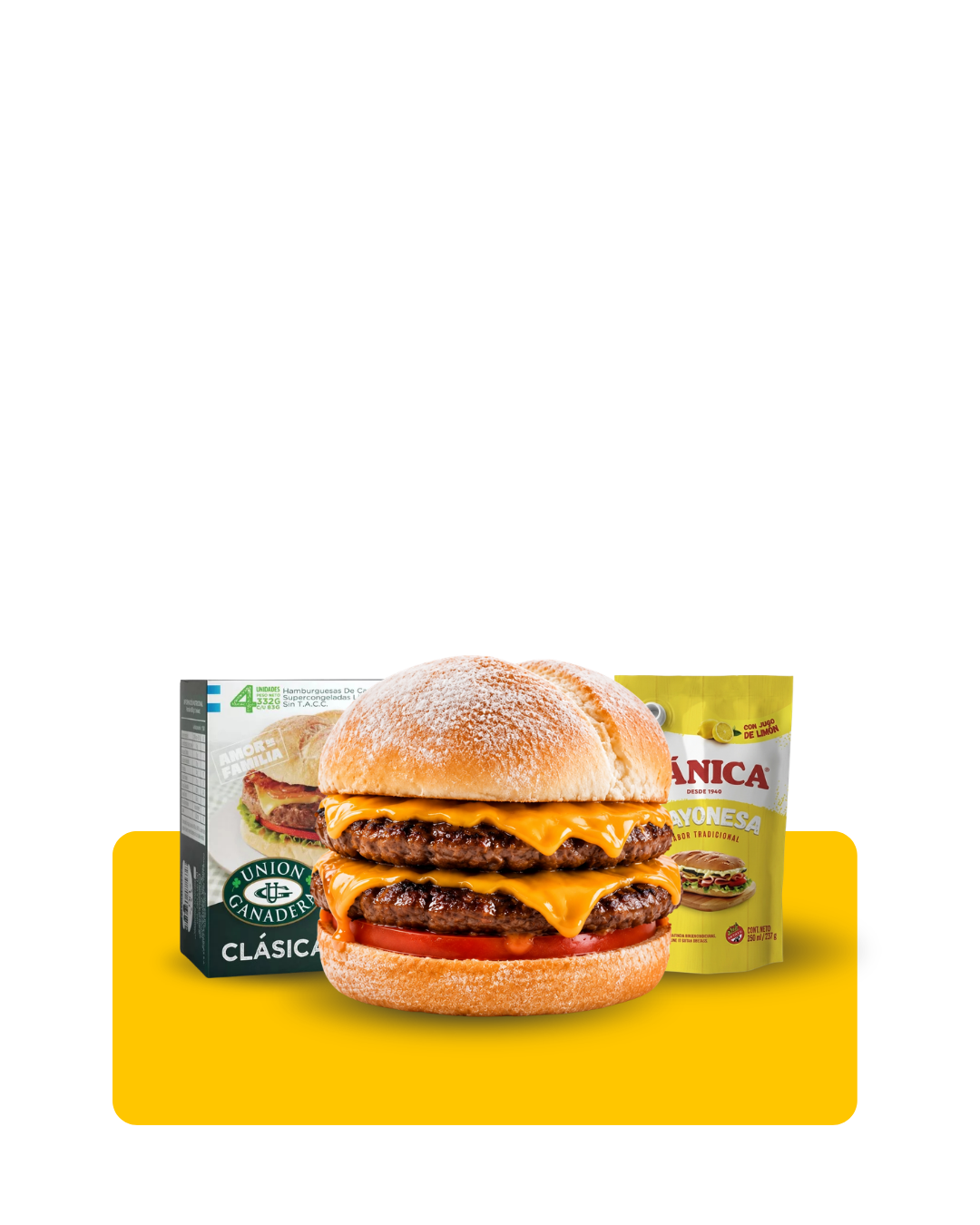 60 Hamburguesas 84 Grs U.G  + Pan Fargo Artesano